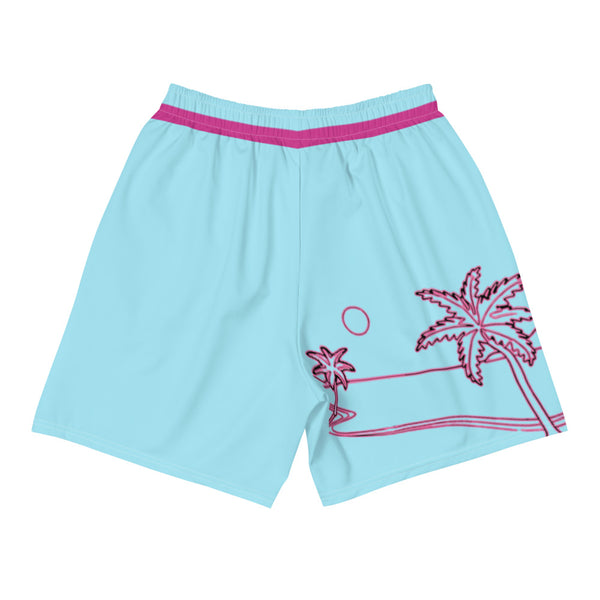 Palm Tree Shorts (Baby Blue)