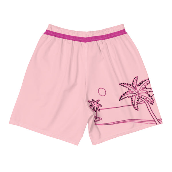 Palm Tree Shorts (Baby Pink)