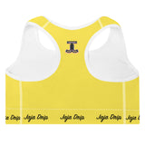 Sunny Yellow Padded Sports Bra
