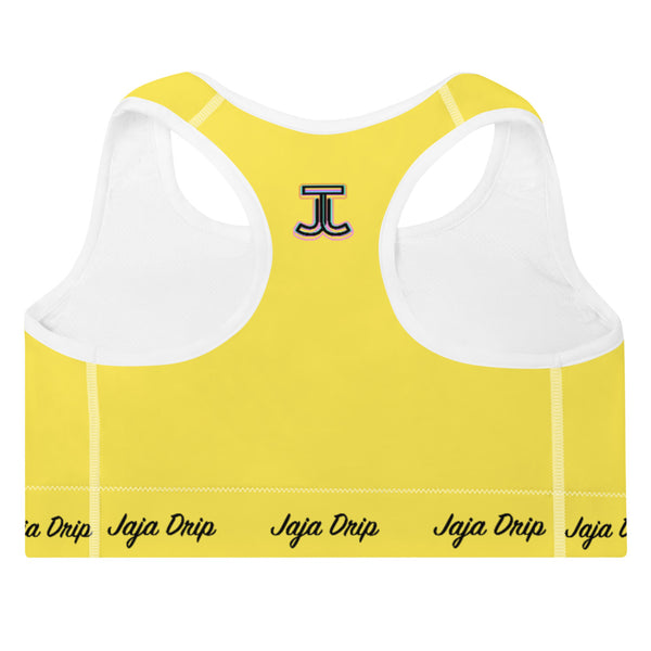 Sunny Yellow Padded Sports Bra
