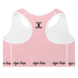 Pink Padded Sports Bra