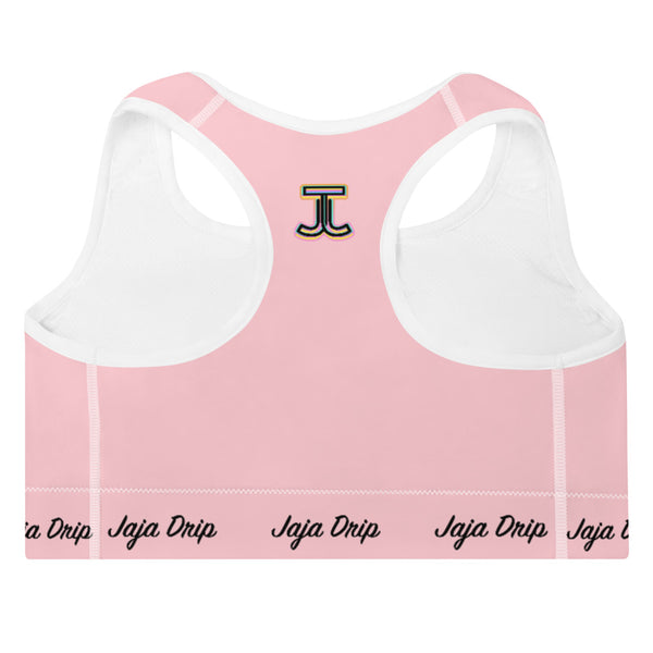 Pink Padded Sports Bra