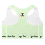 Tea Green Padded Sports Bra