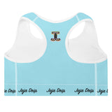Sky Blue Padded Sports Bra