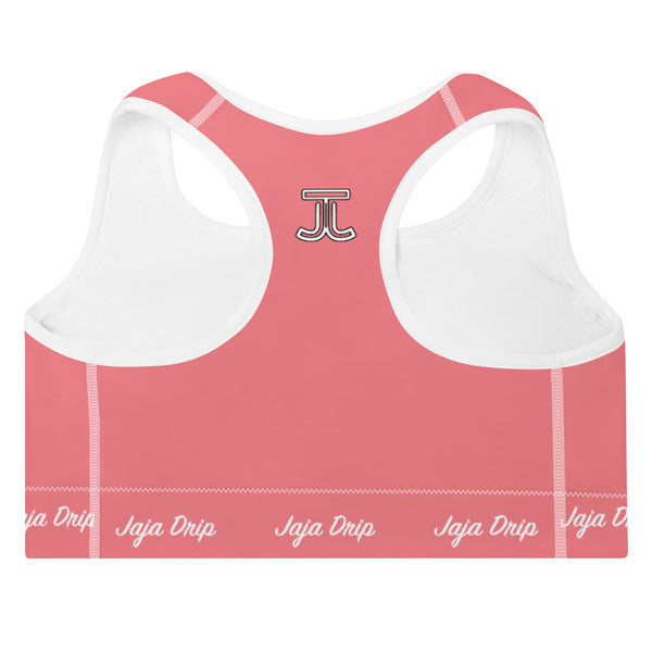 Salmon Padded Sports Bra