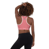Salmon Padded Sports Bra