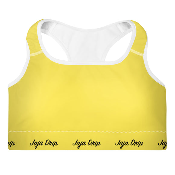 Sunny Yellow Padded Sports Bra