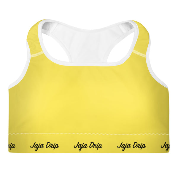 Sunny Yellow Padded Sports Bra