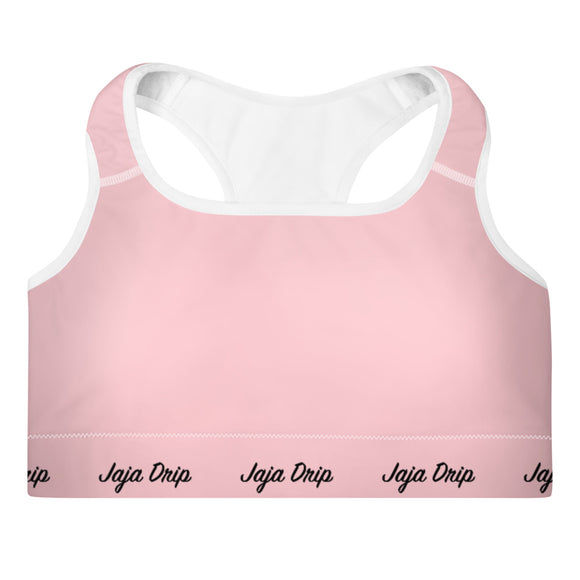 Pink Padded Sports Bra
