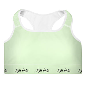 Tea Green Padded Sports Bra
