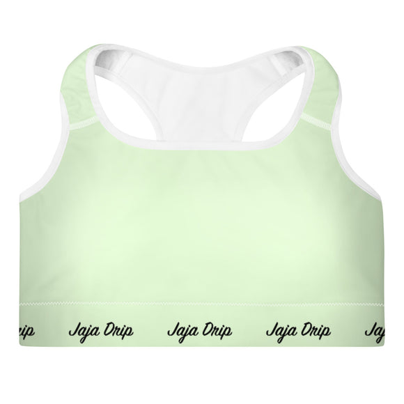 Tea Green Padded Sports Bra