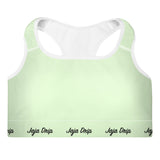 Tea Green Padded Sports Bra