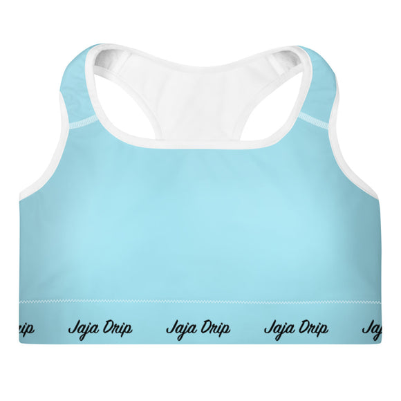 Sky Blue Padded Sports Bra