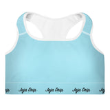 Sky Blue Padded Sports Bra