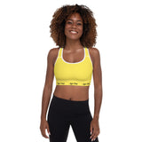 Sunny Yellow Padded Sports Bra