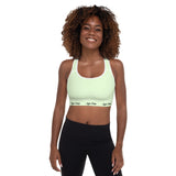 Tea Green Padded Sports Bra
