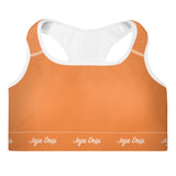 Tangerine Padded Sports Bra