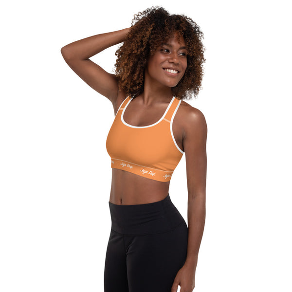 Tangerine Padded Sports Bra