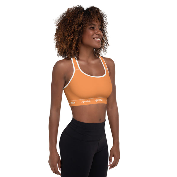 Tangerine Padded Sports Bra