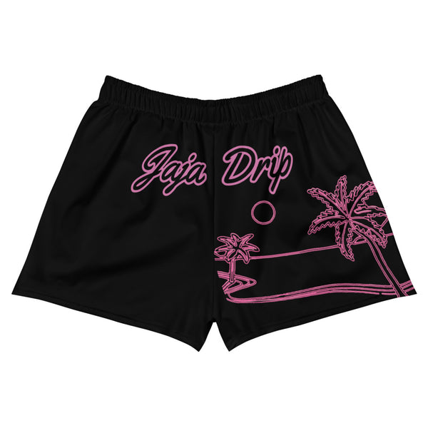 Palm Tree Short Shorts (Black)