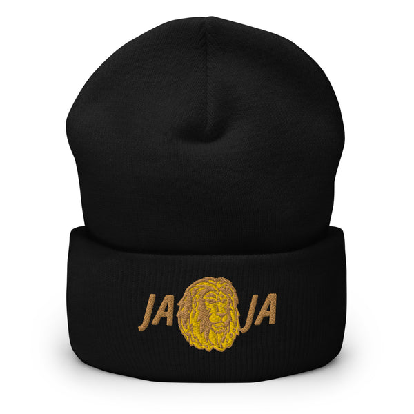 Lion Cuffed Beanie - Gold