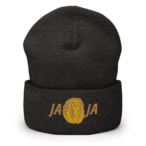 Lion Cuffed Beanie - Gold