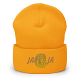Lion Cuffed Beanie - Gold