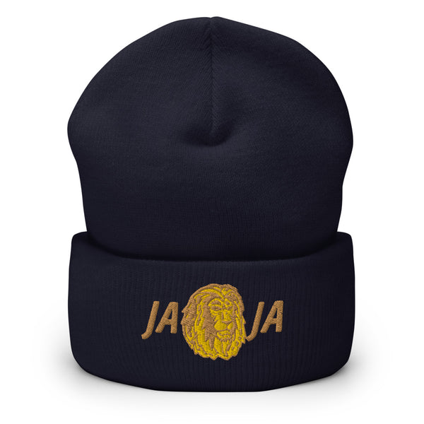 Lion Cuffed Beanie - Gold