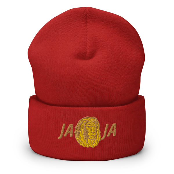 Lion Cuffed Beanie - Gold