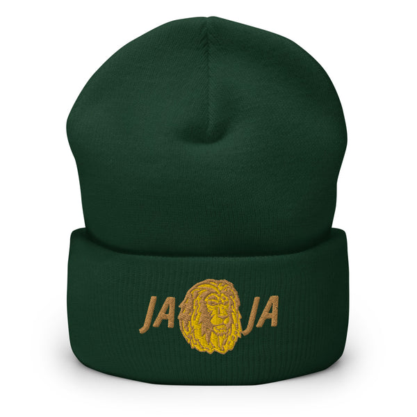 Lion Cuffed Beanie - Gold